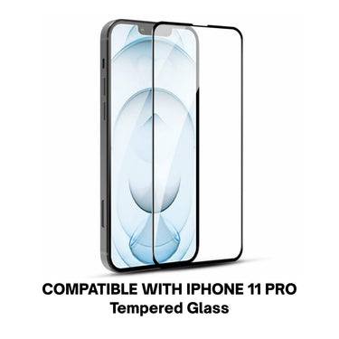 Tempered Glass for Apple iPhone 11 Pro | Transparent Full HD Screen Protector with Anti-Scratch Edge-to-Edge Coverage & Easy Installation Kit (Pack Of 2)